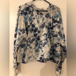 Old Navy tie dye zip up hooded sweatshirt